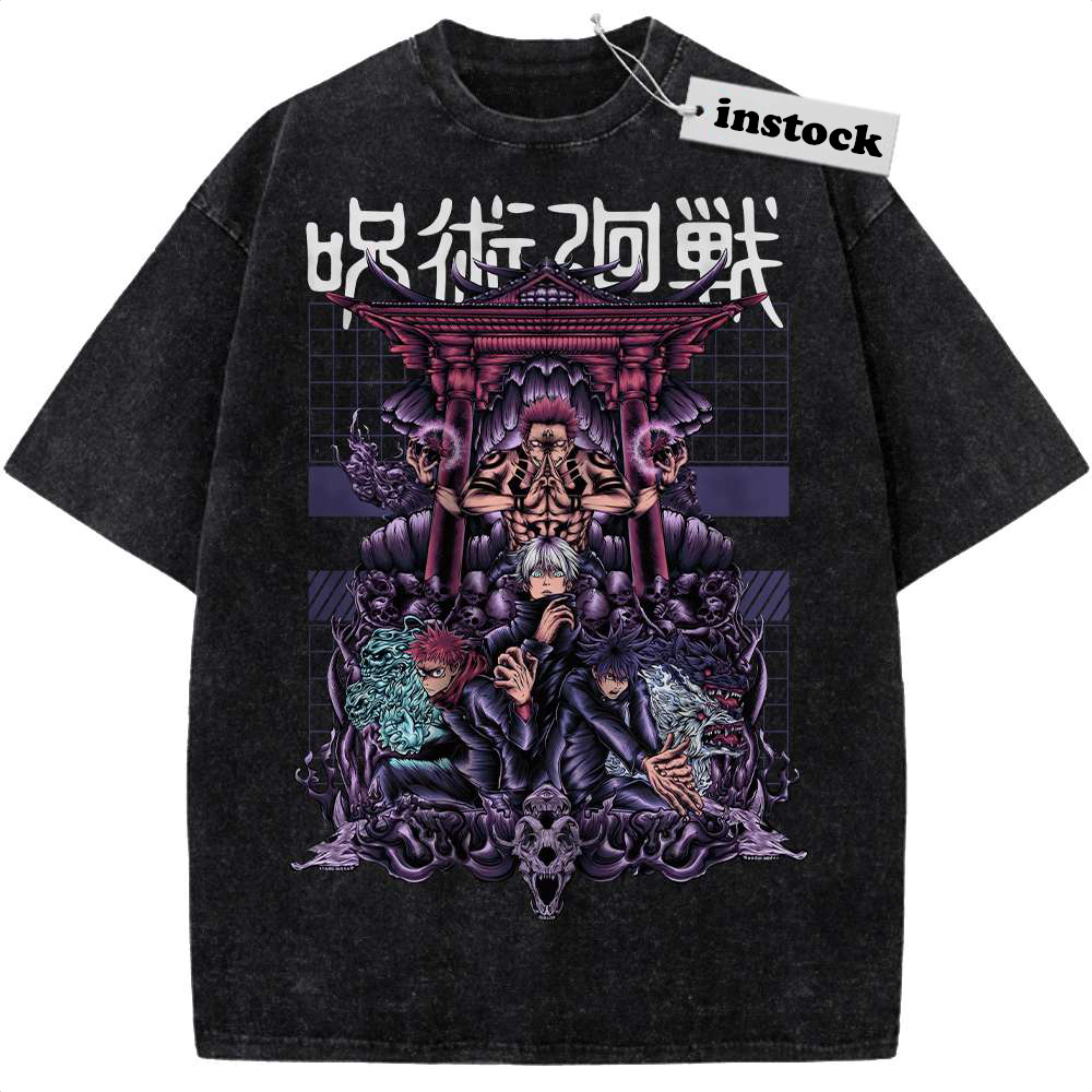 Sukuna Shirt, Satoru Gojo Shirt, Yuji Itadori Shirt, Jujutsu Kaisen Shirt, Anime Shirt, Vintage T-Shirt