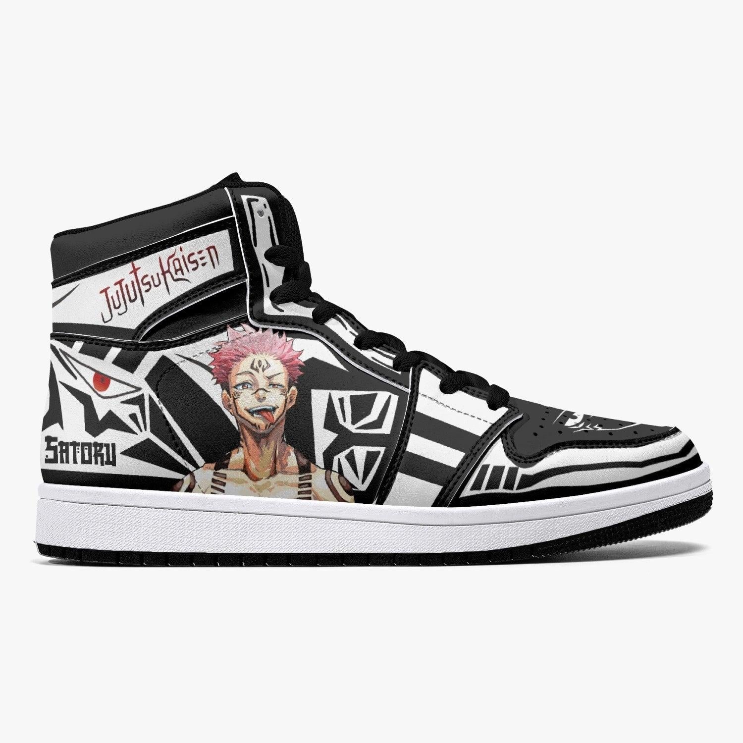 Sukuna Sorcery Fight Custom Sneaker Mid 1 Basketball Shoes - Otaku Hall