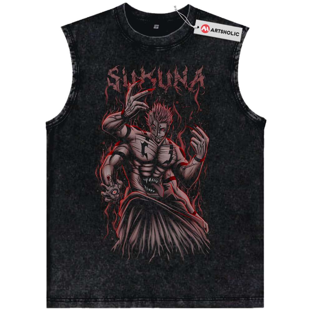 Sukuna Tank Top, Jujutsu Kaisen Tank Top, Anime Tank Top, Vintage Tank Top