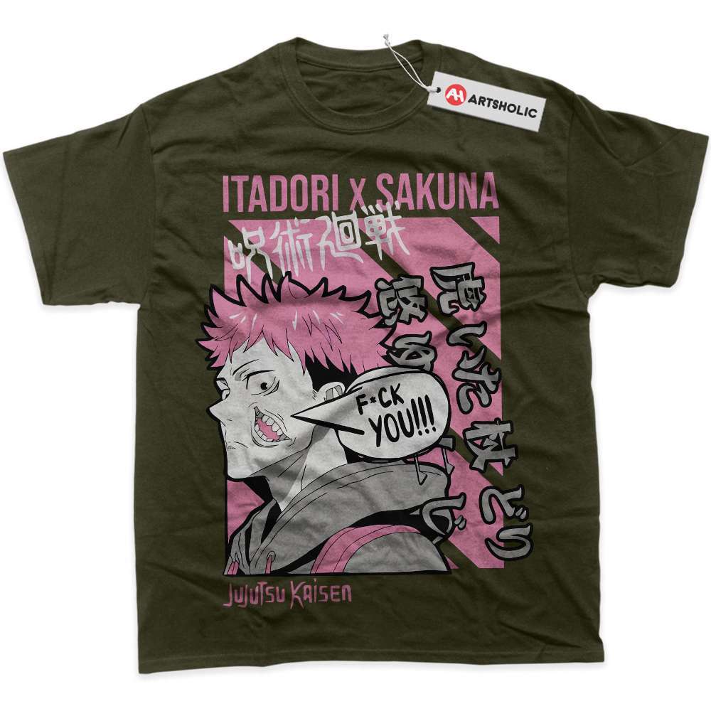 Alternative view of Sukuna x Itadori Shirt, Jujutsu Kaisen Shirt, Anime Shirt, Graphic Tee