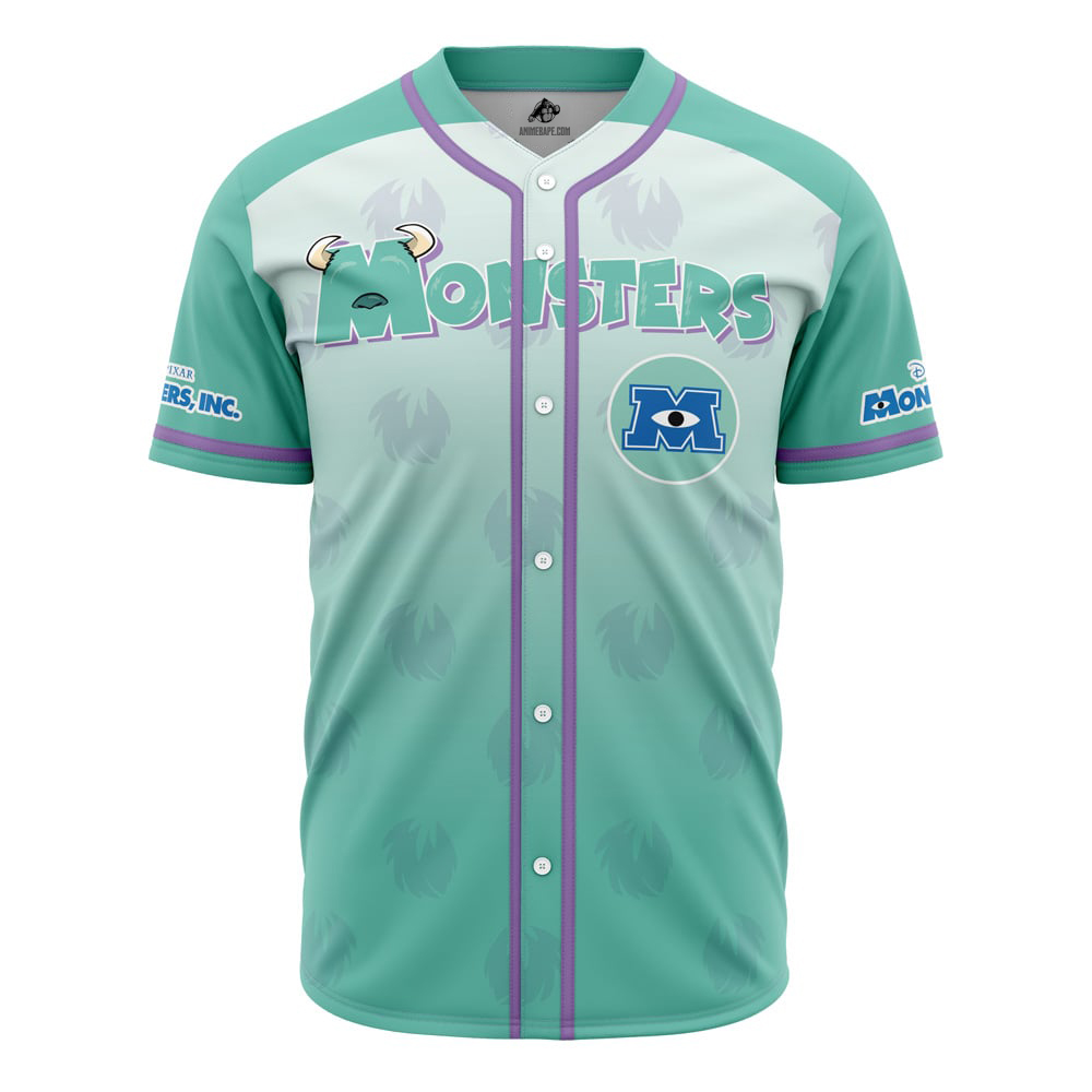 Sully Monsters Inc. V1 Disney Custom Baseball Jersey - Otaku Hall