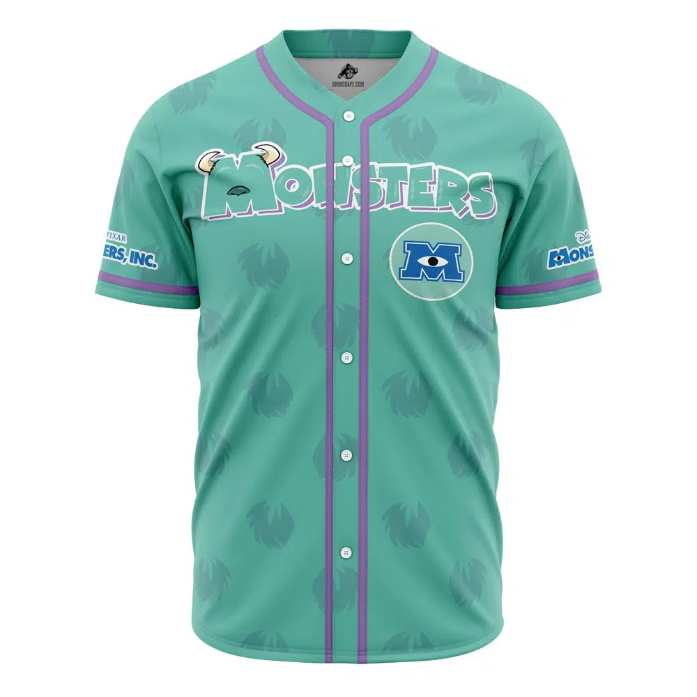 Sully Monsters Inc. V2 Disney Custom Baseball Jersey - Otaku Hall