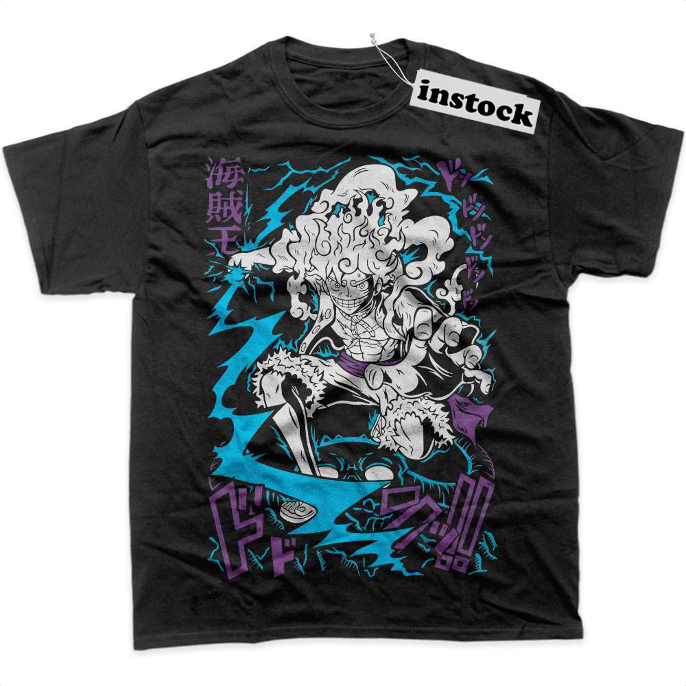 Sun God Nika - Monkey D Luffy Shirt, One Piece Shirt, Anime Shirt, Graphic T-Shirt