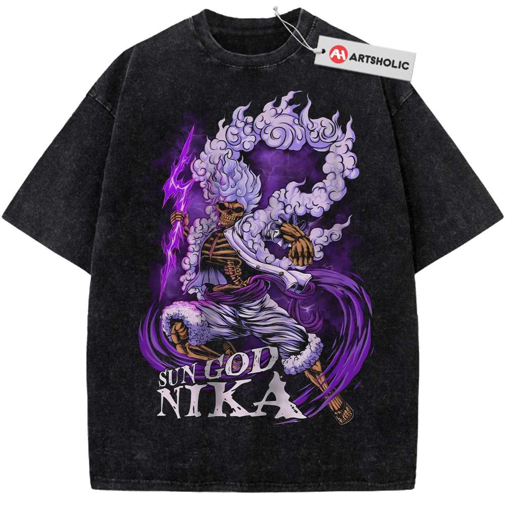 Sun God Nika - Monkey D Luffy Shirt, One Piece Shirt, Anime Shirt, Vintage T-Shirt