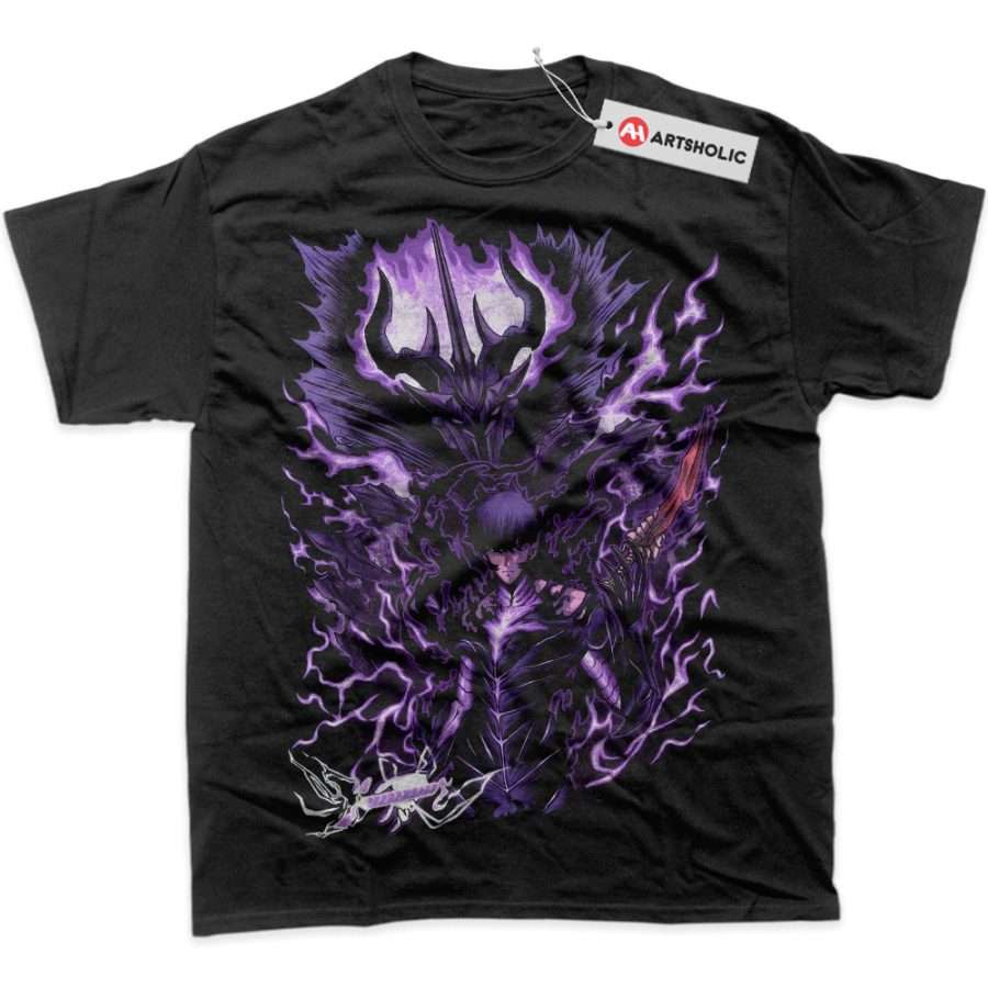 Alternative view of Sung Jinwoo Shirt, Solo Leveling Shirt, Anime Shirt, Graphic T-Shirt