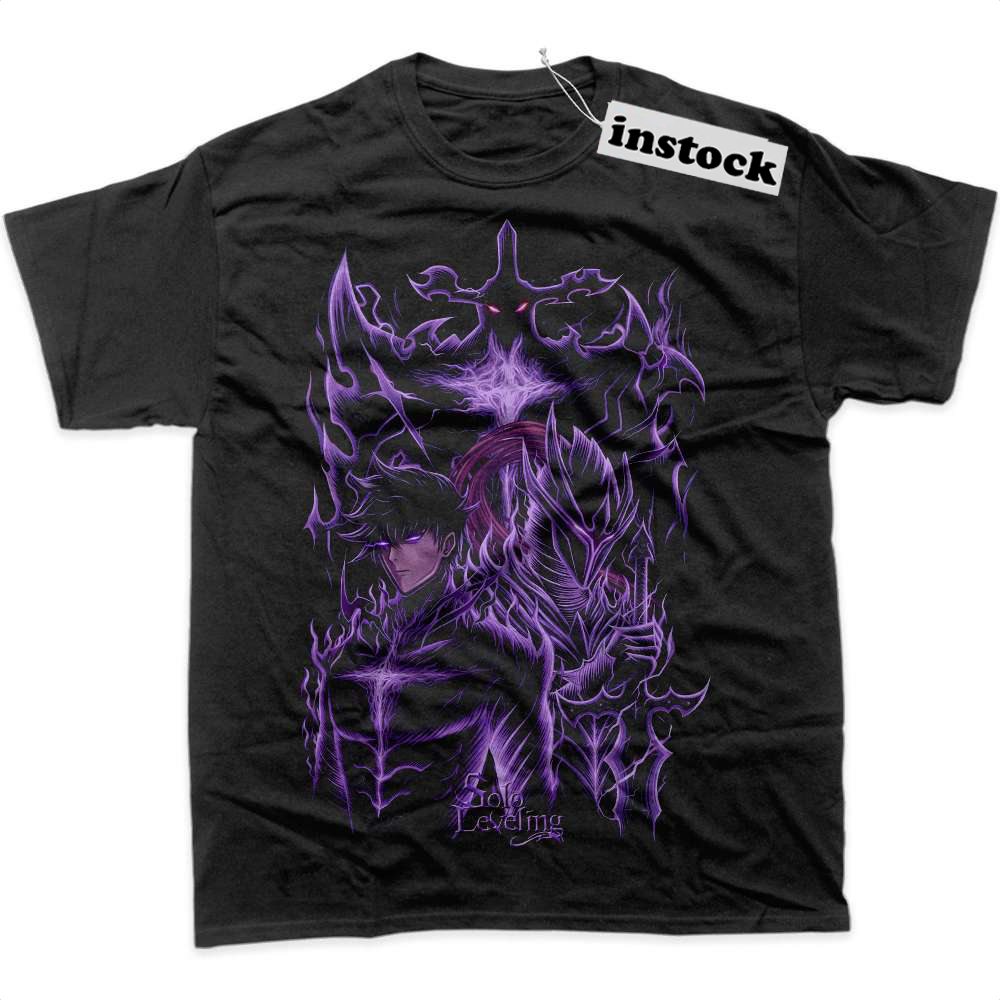 Sung Jinwoo Shirt, Solo Leveling Shirt, Anime Shirt, Graphic T-Shirt
