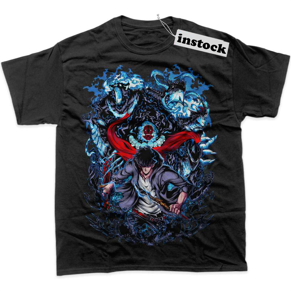 Sung Jinwoo Shirt, Solo Leveling Shirt, Anime Shirt, Graphic Tee