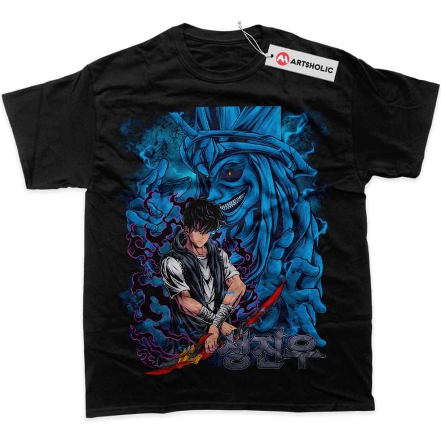 Alternative view of Sung Jinwoo Shirt, Statue of God Shirt, Solo Leveling Shirt, Anime Shirt, Graphic Tee