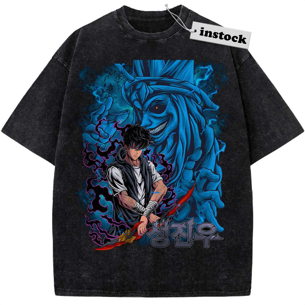 Sung Jinwoo Shirt, Statue of God Shirt, Solo Leveling Shirt, Anime Shirt, Vintage Tee