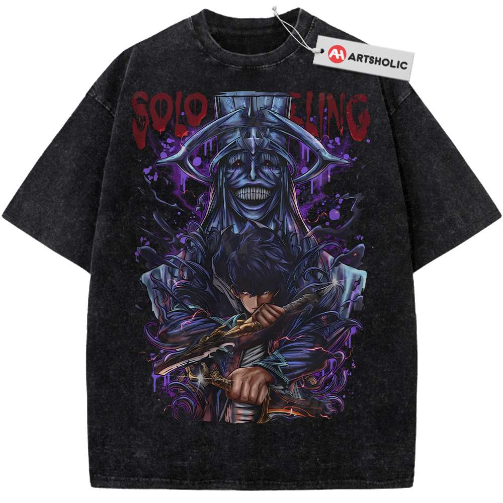 Sung Jinwoo Shirt, Statue of God Shirt, Solo Leveling Shirt, Anime Shirt, Vintage Tee