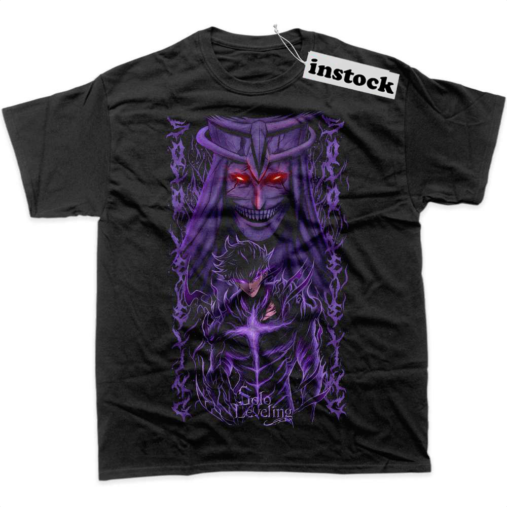 Sung Jinwoo vs Statue of God Shirt, Solo Leveling Shirt, Anime Shirt, Graphic Tee