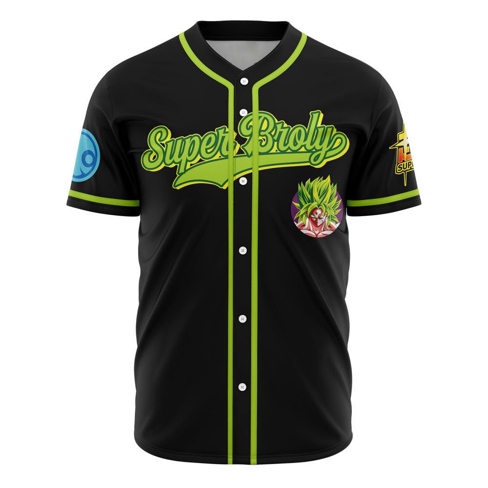 Super Broly Dragon Ball Z Custom Baseball Jersey - Otaku Hall