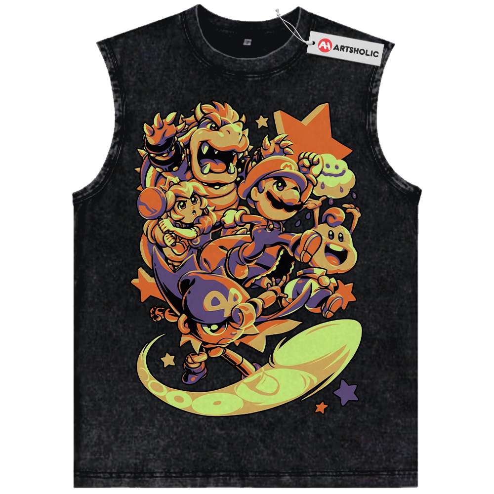 Super Mario Bros Tank Top, Game Tank Top, Vintage Tank Top