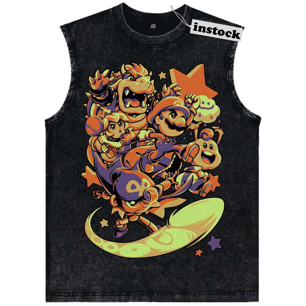 Super Mario Bros Tank Top, Game Tank Top, Vintage Tank Top