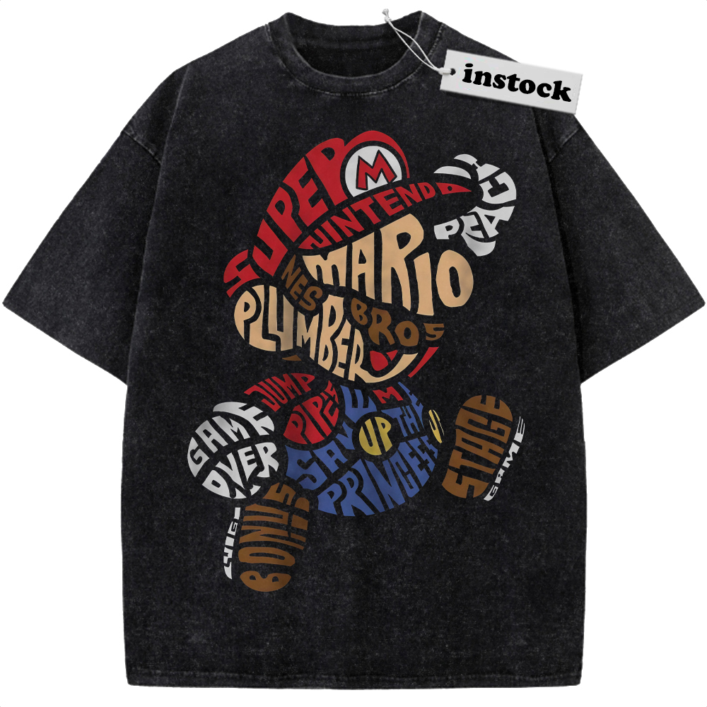 Super Mario Shirt, Game Shirt, Vintage Tee