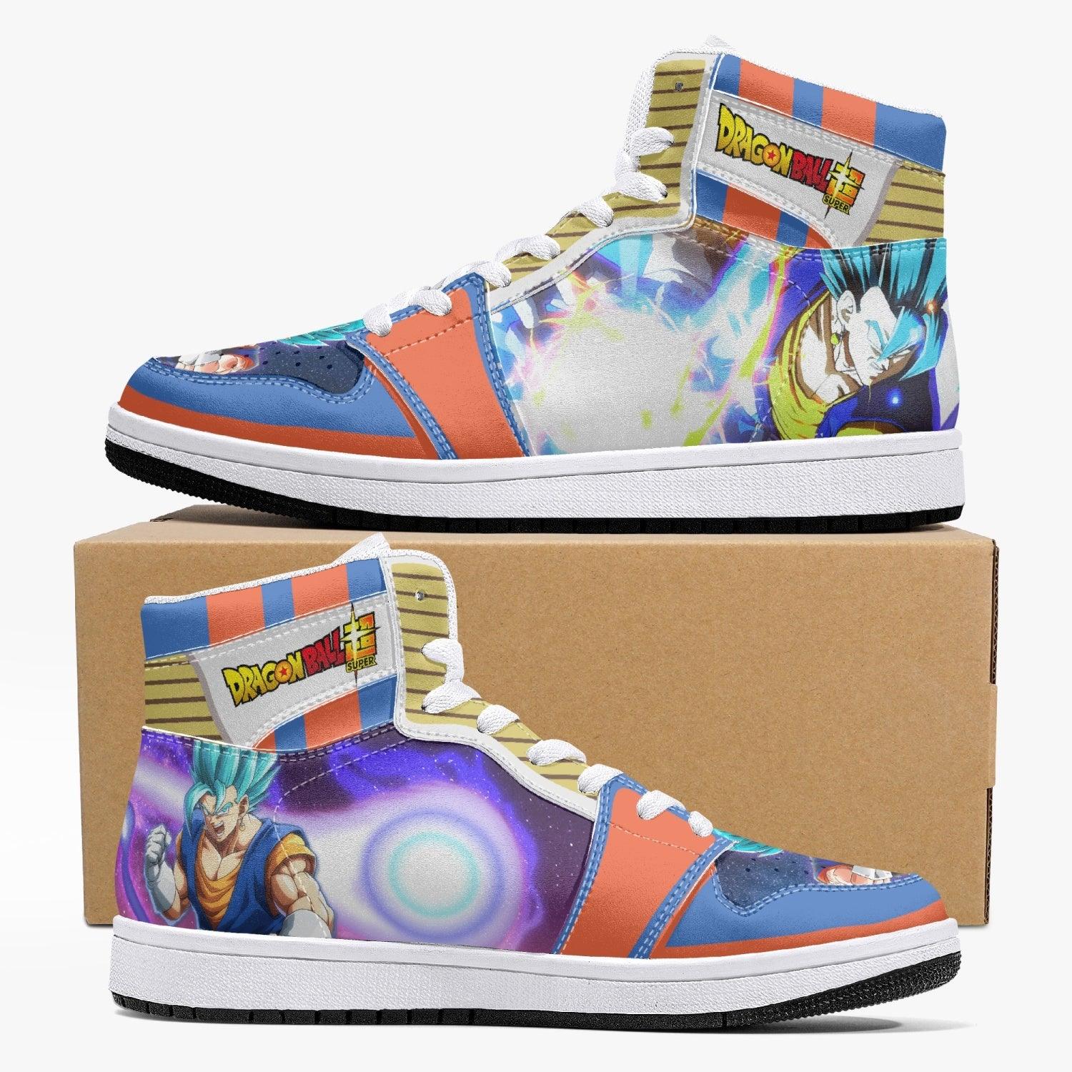 Super Saiyan Blue Vegito Dragon Ball Super Custom Sneaker Mid 1 Basketball Shoes - Otaku Hall