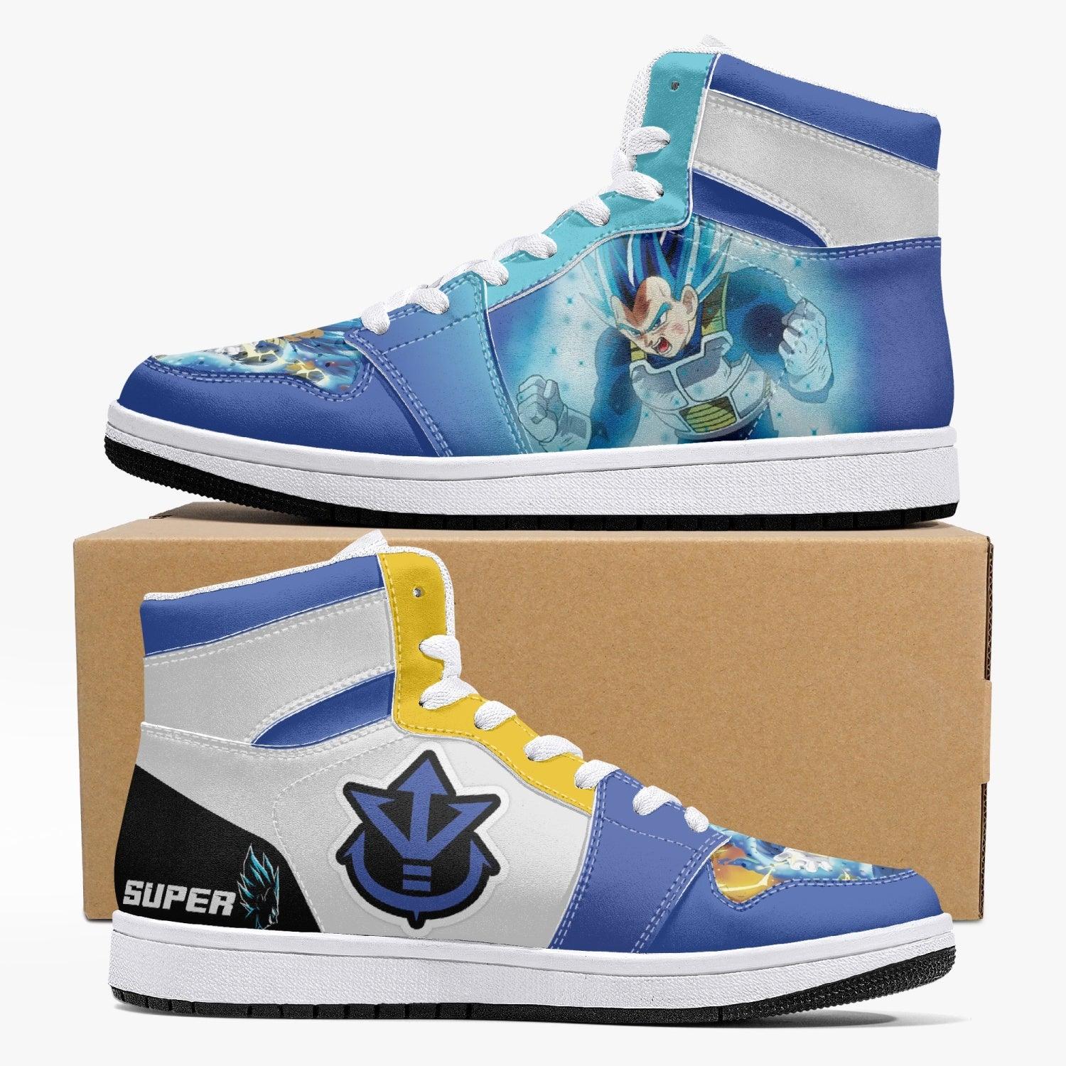 Super Saiyan Vegeta Dragon Ball Z Custom Sneaker Mid 1 Basketball Shoes - Otaku Hall