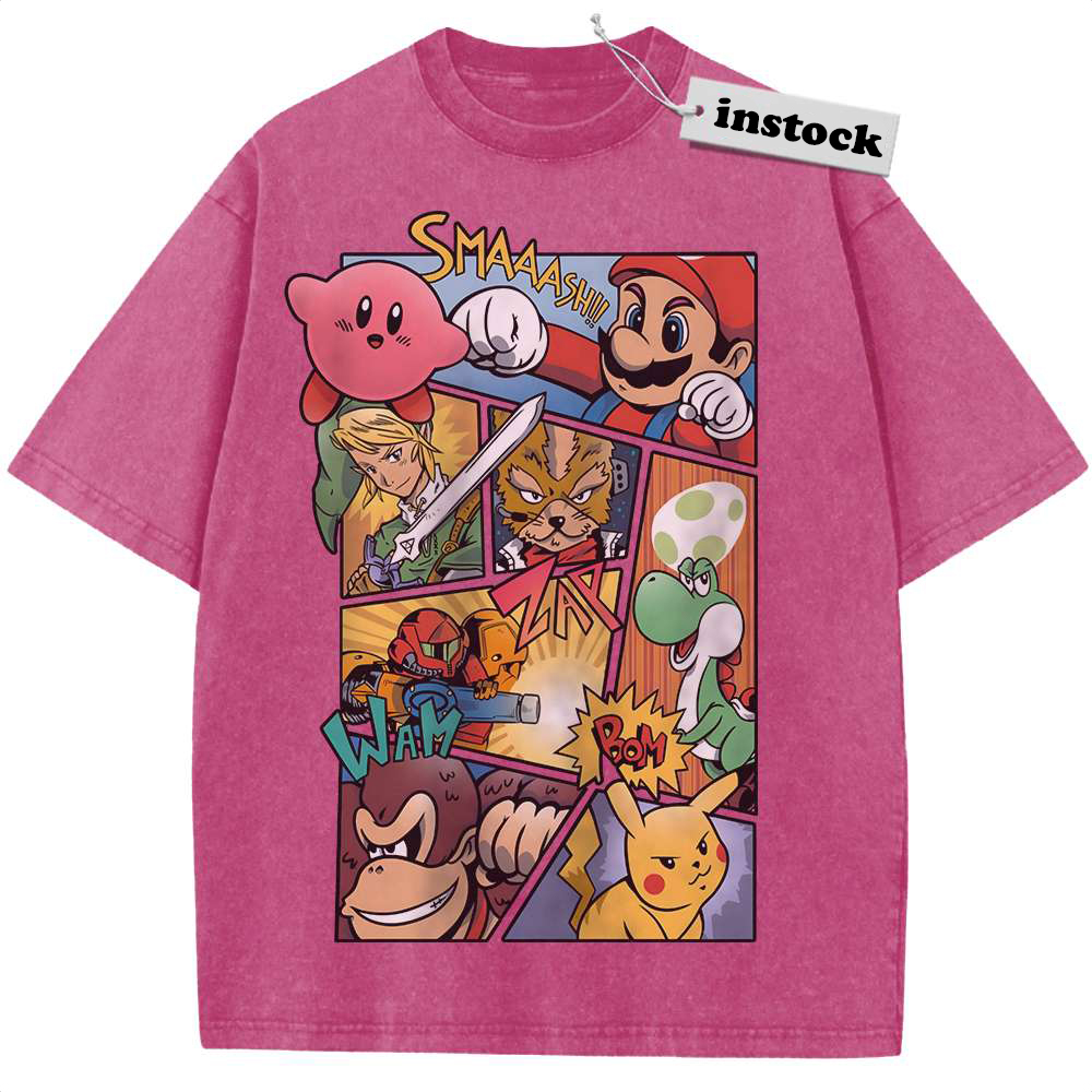 Super Smash Bros Shirt, Nintendo Shirt, Game Shirt, Vintage Tee