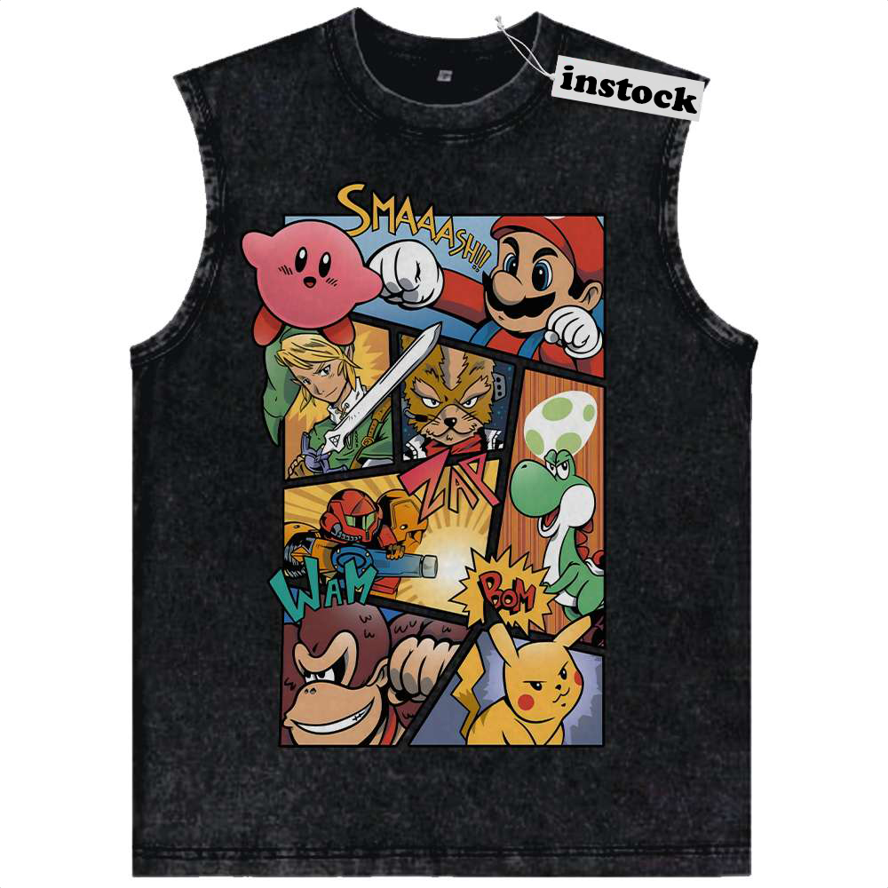 Super Smash Bros Tank Top, Game Tank Top, Vintage Tank Top
