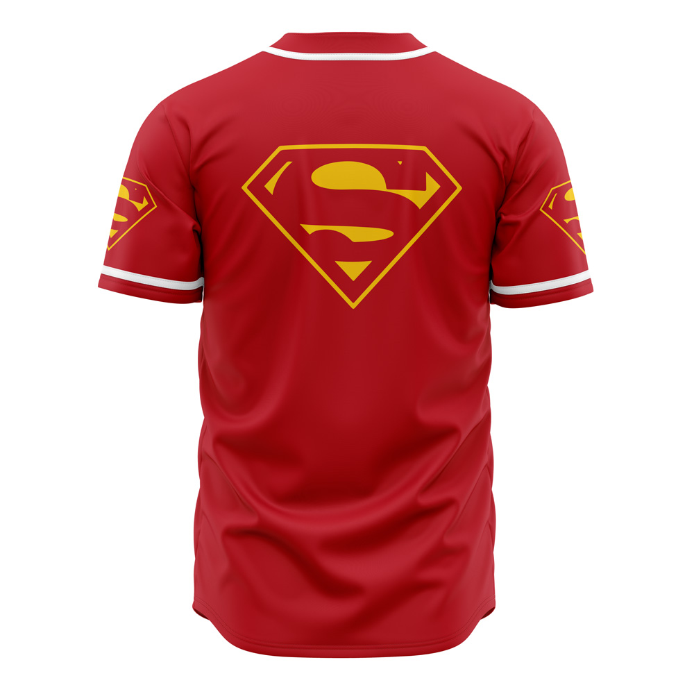 Alternative view of Superman DC Comics Baseball Jersey