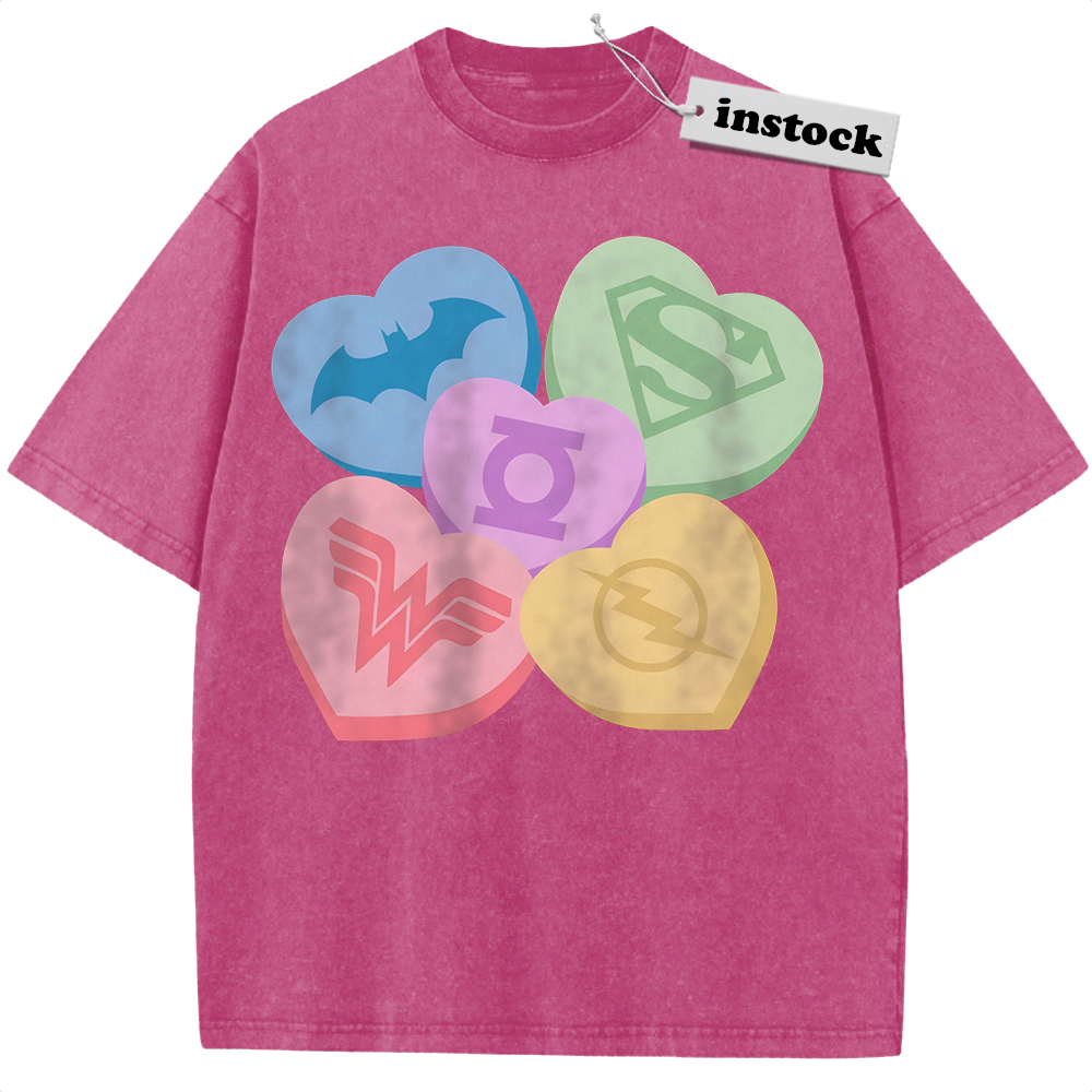 Superman Shirt, Wonder Woman Shirt, The Flash Shirt, Batman Shirt, Green Lantern Shirt, Valentine's Day Shirt, Comic Shirt, Vintage Tee