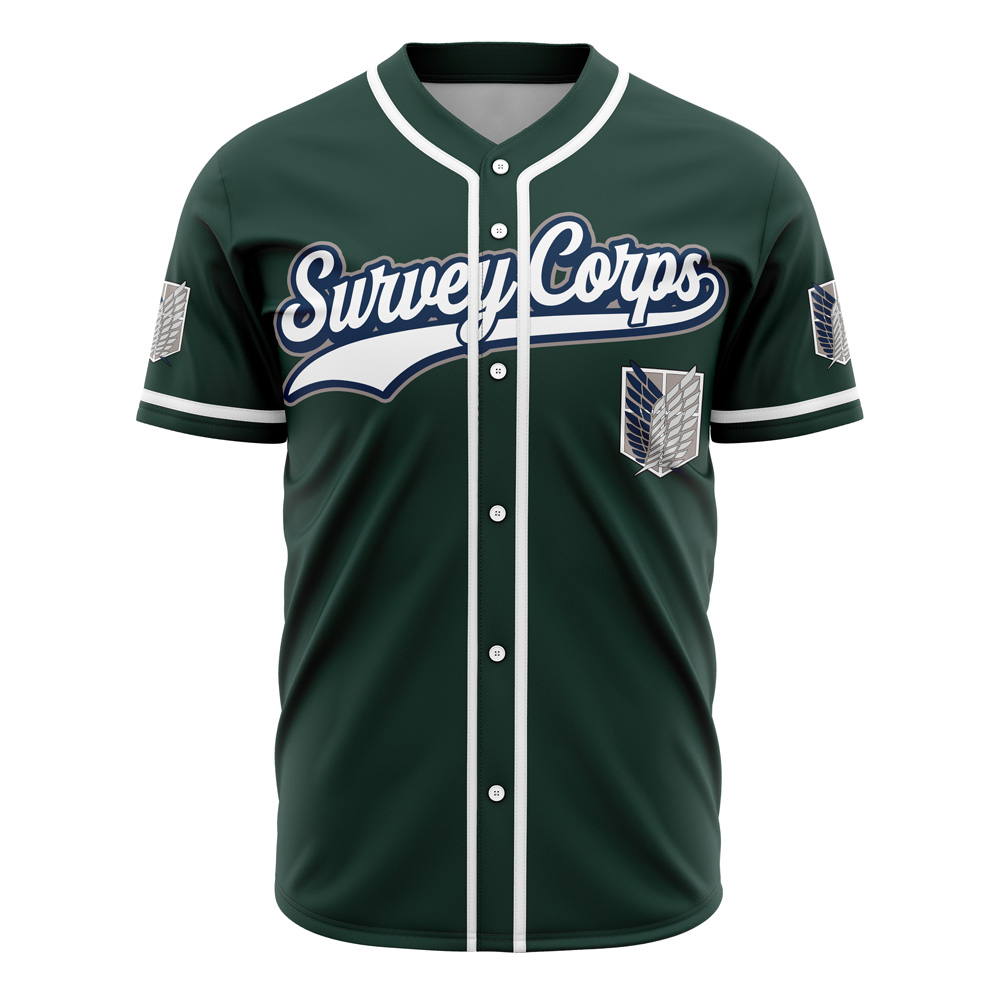 Survey Corps Ackerman Attack on Titan Custom Baseball Jersey - Otaku Hall