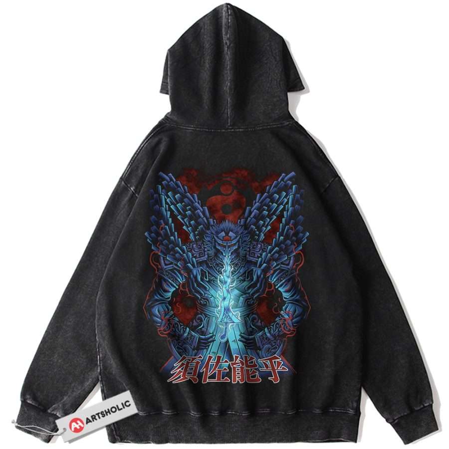 Alternative view of Susanoo Hoodie, Naruto Hoodie, Anime Hoodie, Vintage Hoodie
