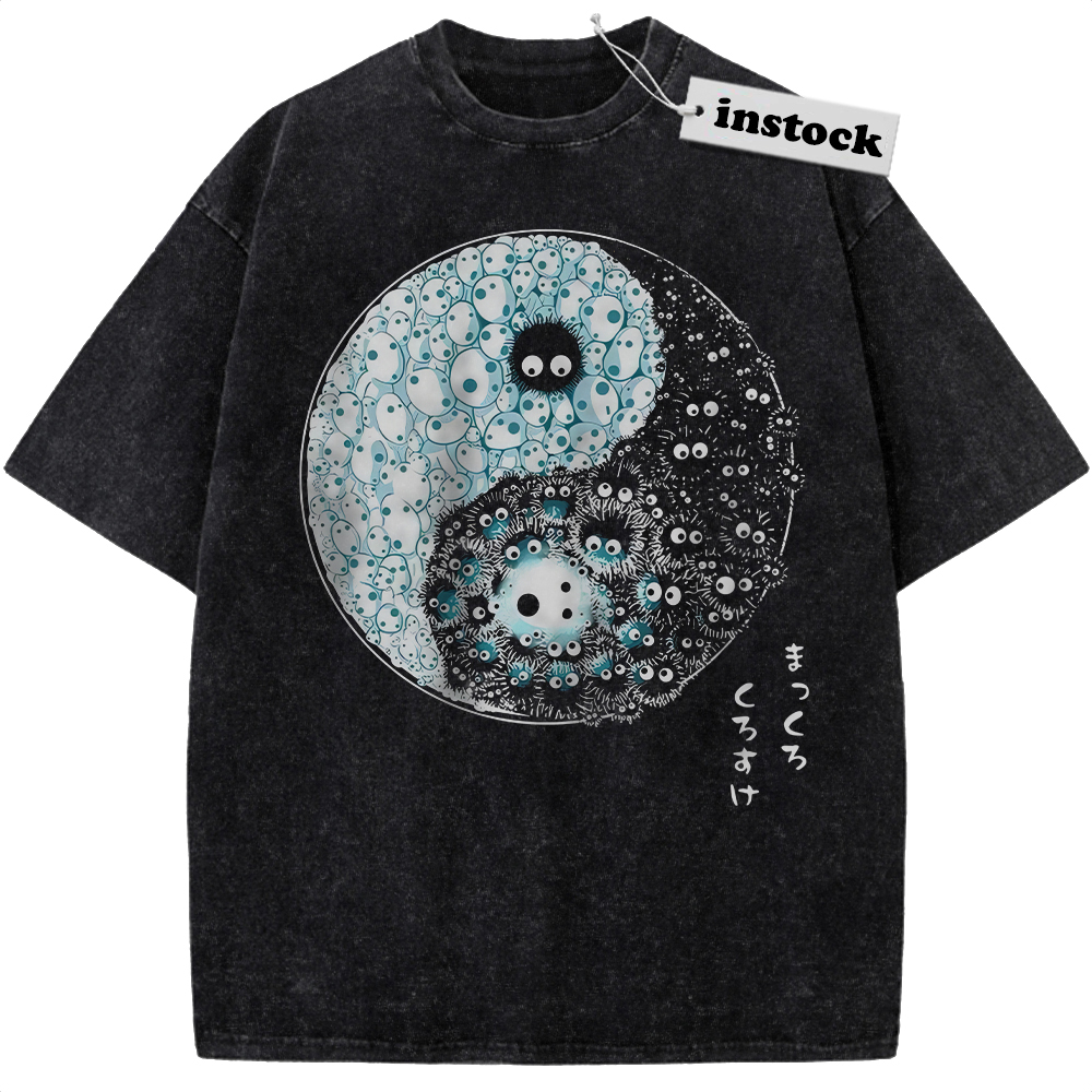 Susuwatari Shirt, My Neighbor Totoro Shirt, Spirited Away Shirt, Studio Ghibli Shirt, Anime Vintage Tee