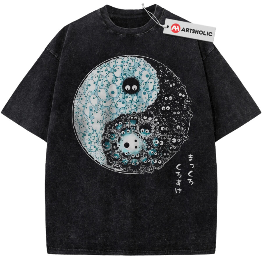 Alternative view of Susuwatari Shirt, My Neighbor Totoro Shirt, Spirited Away Shirt, Studio Ghibli Shirt, Anime Vintage Tee