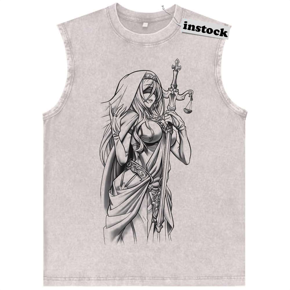 Sword Maiden Tank Top, Goblin Slayer Tank Top, Anime Tank Top, Vintage Tank Top