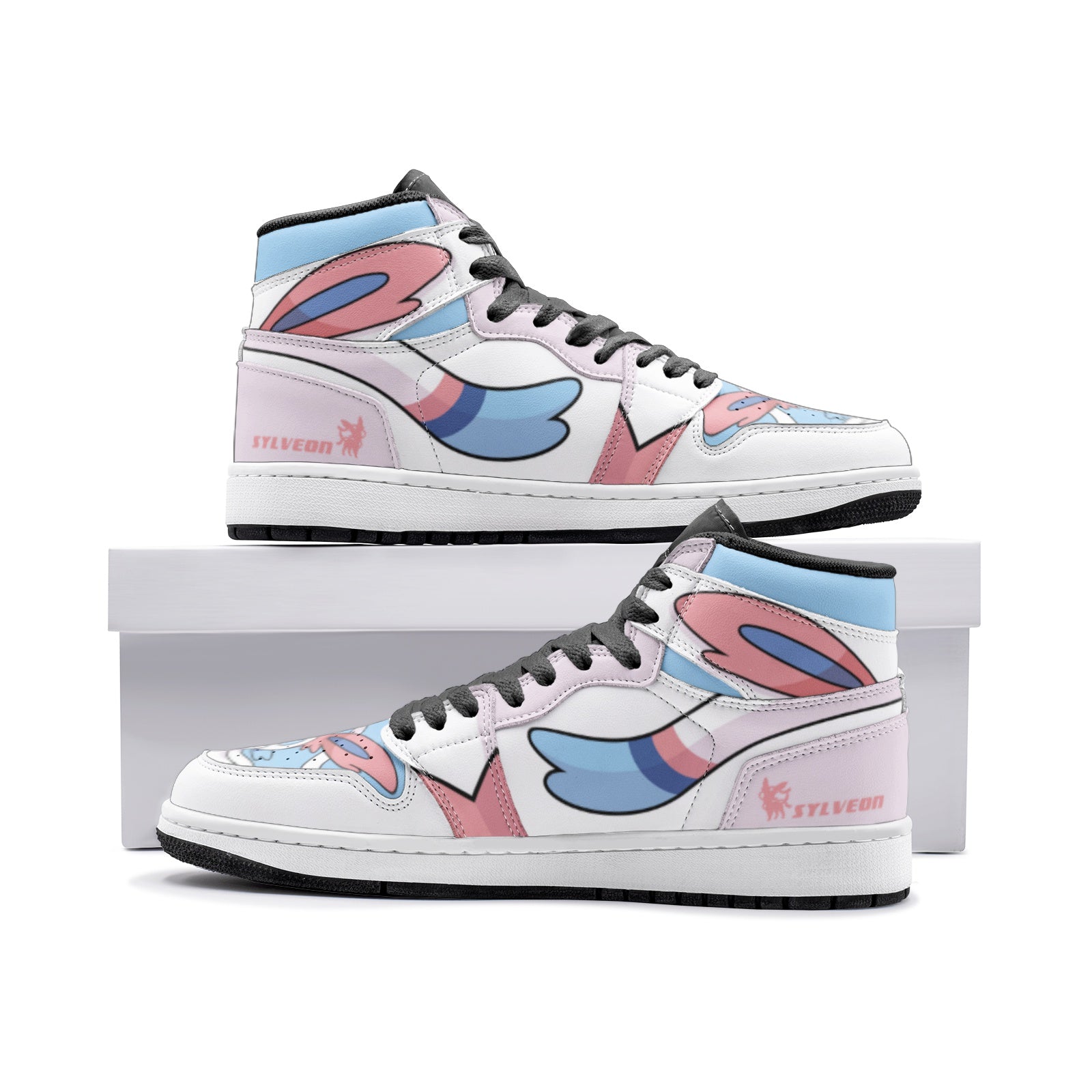 Sylveon Pokemon V3 Custom Sneaker Mid 1 Basketball Shoes - Otaku Hall