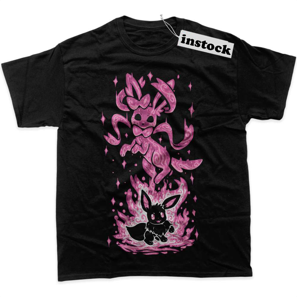 Sylveon Shirt, Eevee Shirt, Pokemon Shirt, Anime Shirt, Graphic Tee