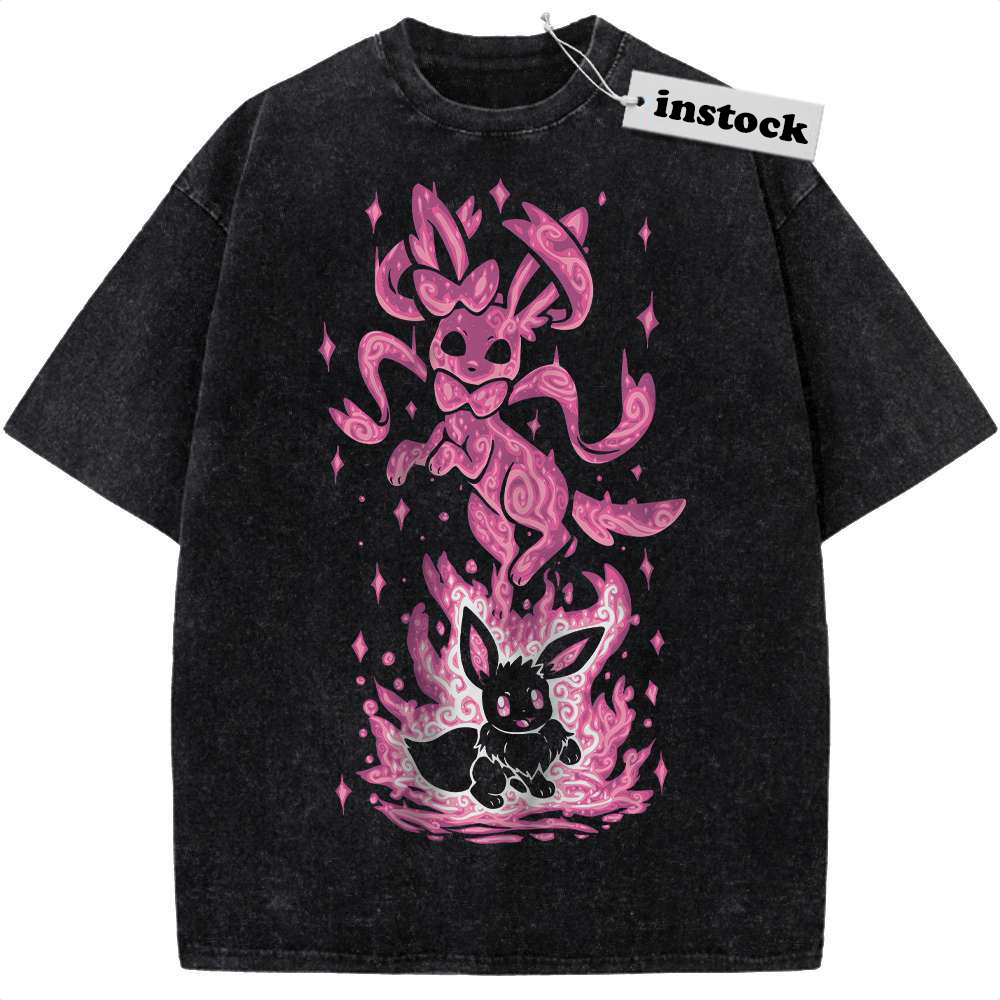 Sylveon Shirt, Eevee Shirt, Pokemon shirt, Anime Shirt, Vintage Tee