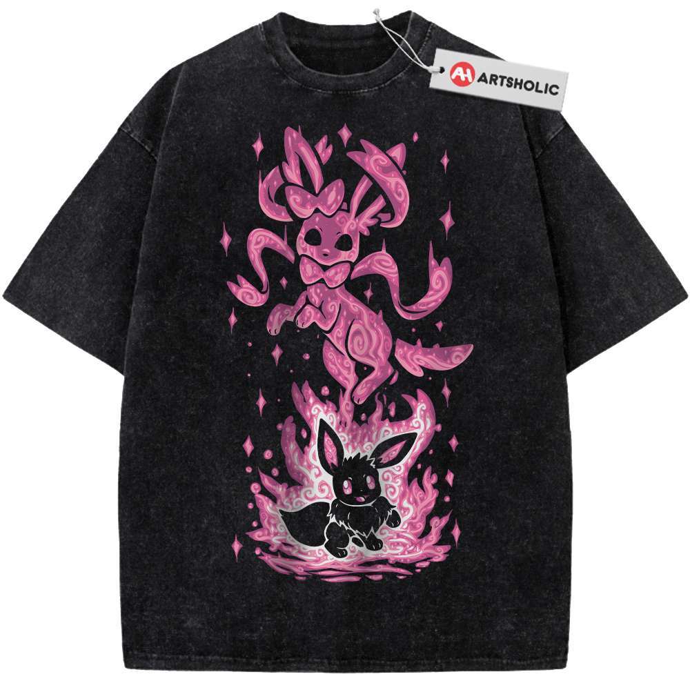 Sylveon Shirt, Eevee Shirt, Pokemon shirt, Anime Shirt, Vintage Tee