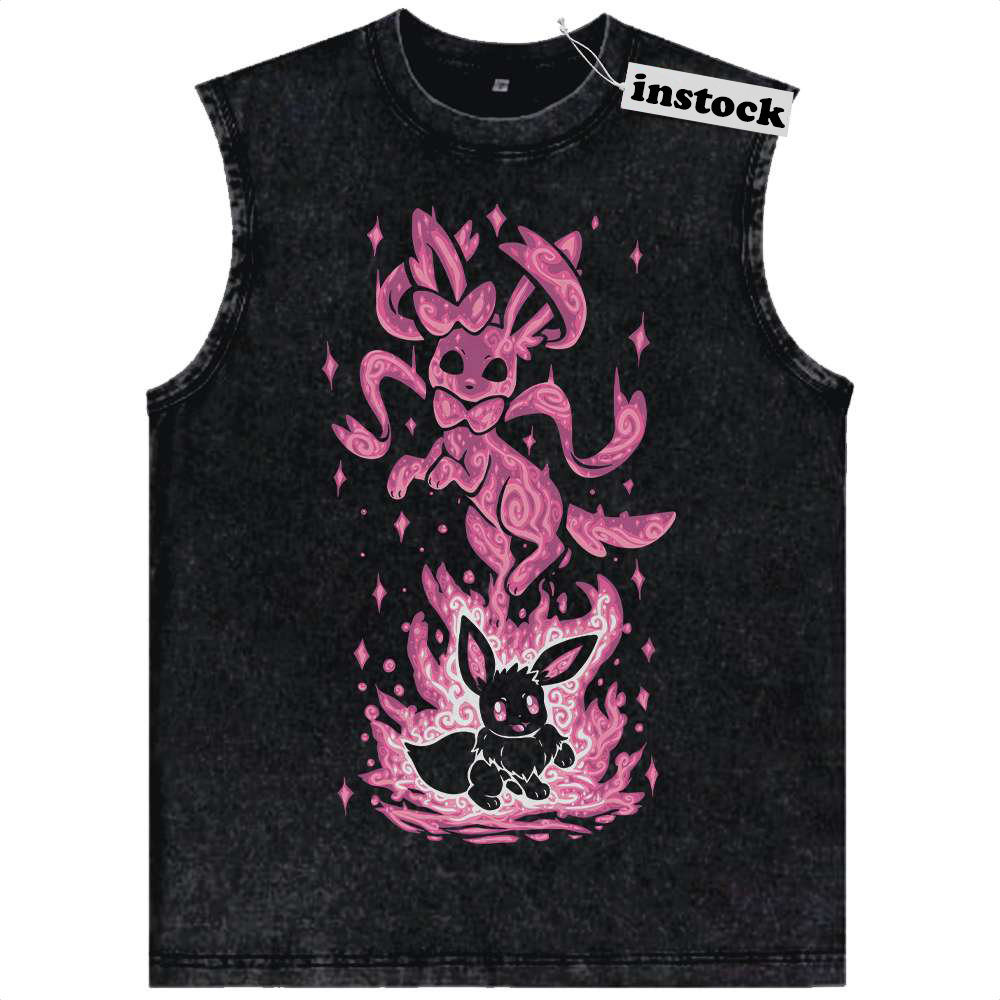 Sylveon Tank Top, Eevee Tank Top, Pokemon Tank Top, Anime Tank Top, Vintage Tank Top