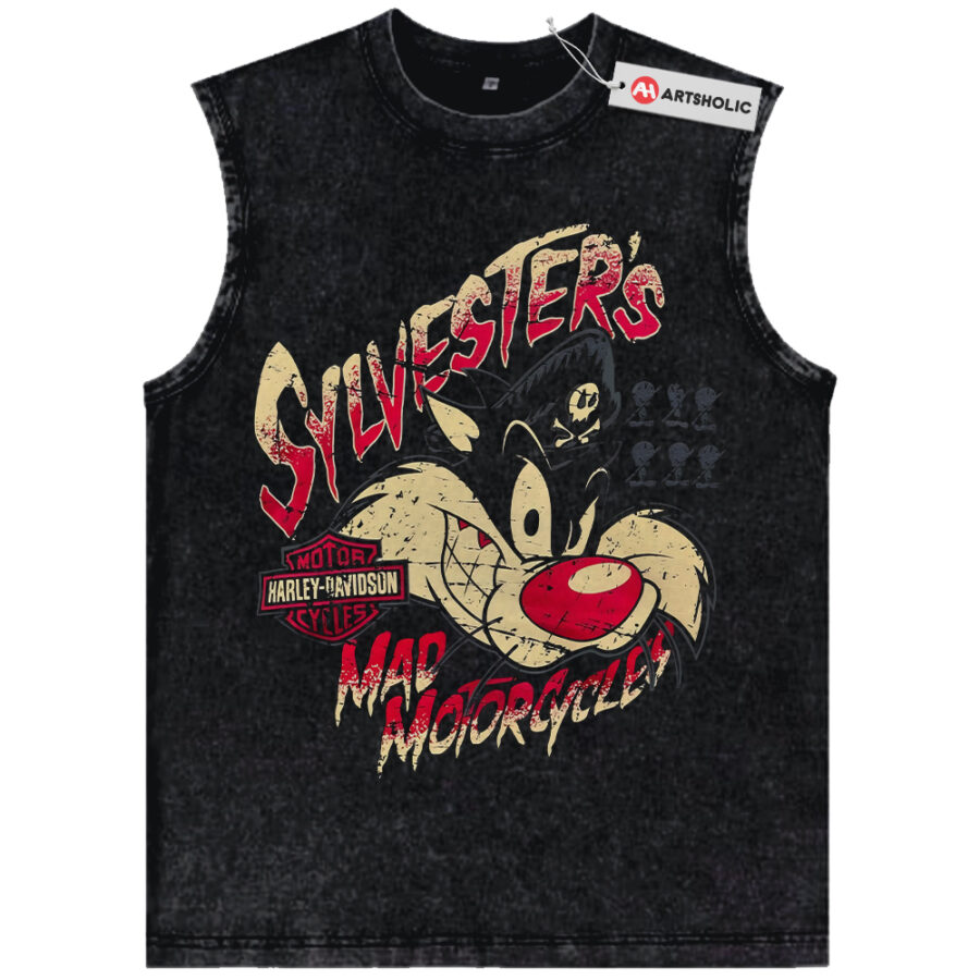 Alternative view of Sylvester Tank Top, Looney Tunes Tank Top, Animated Tank Top, Vintage Tank Top