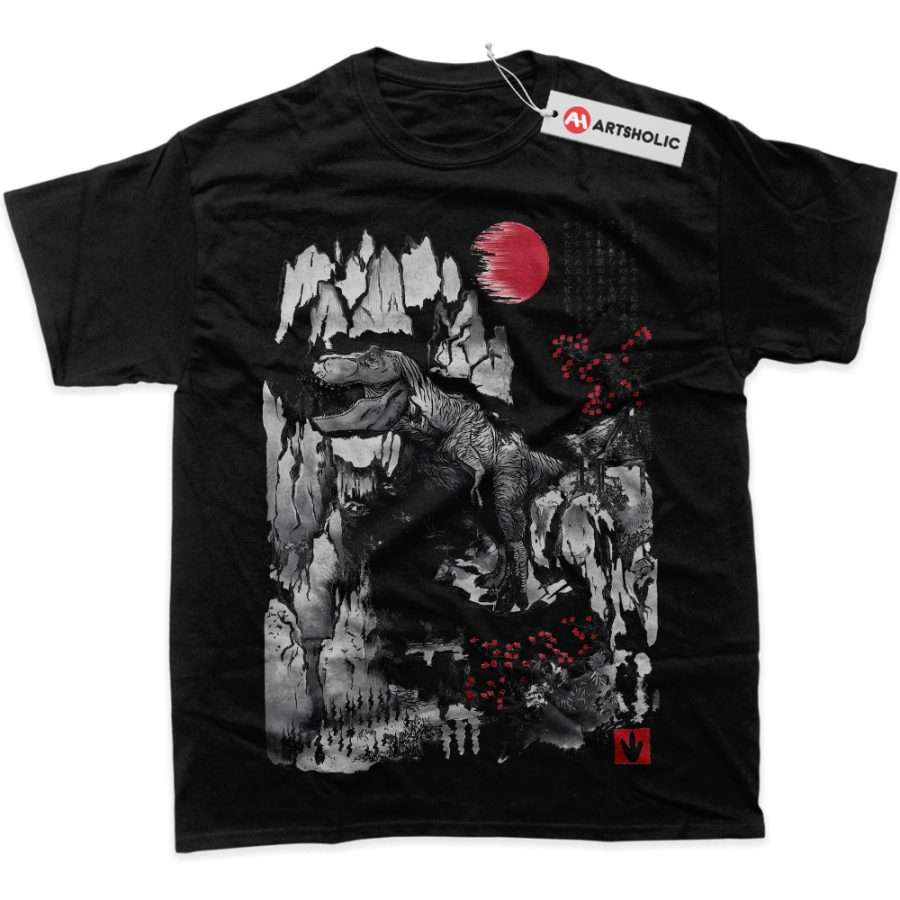 Alternative view of T-Rex Shirt, Jurassic Park Shirt, Movie Shirt, Graphic T-Shirt