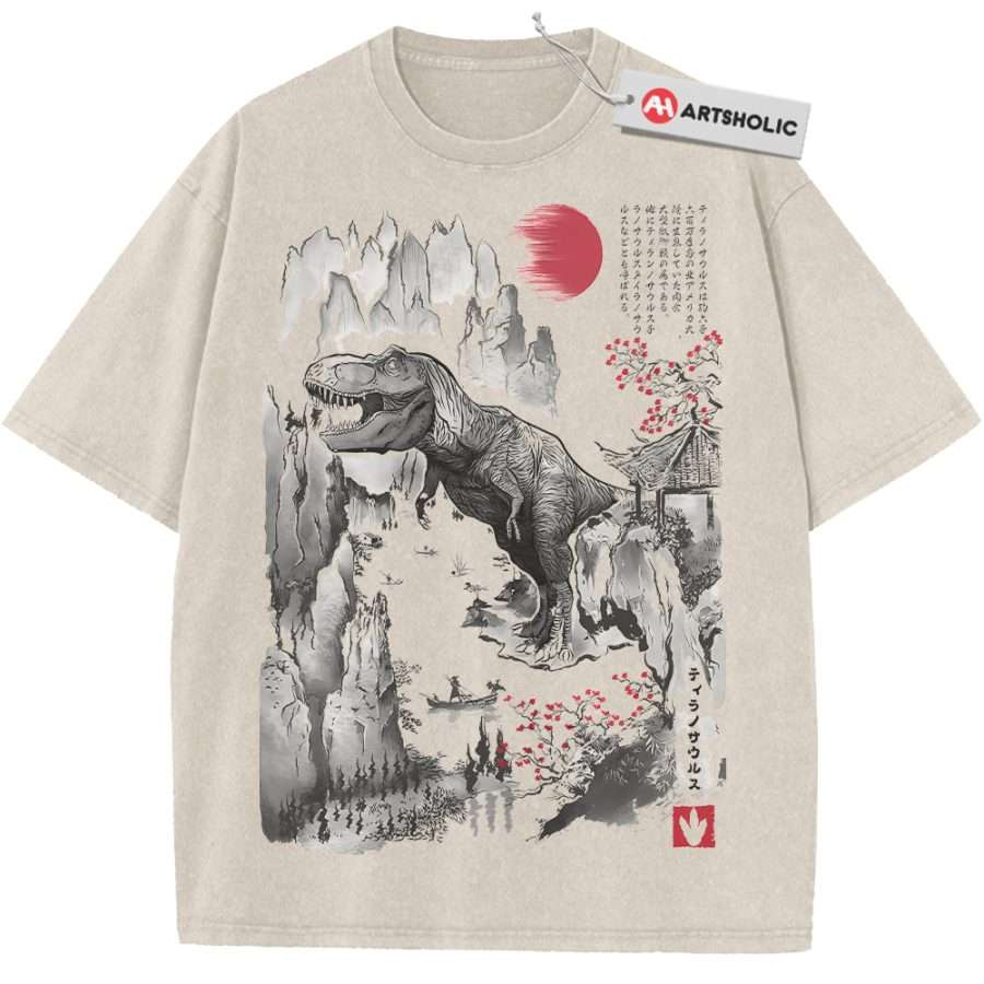 Alternative view of T-Rex Shirt, Jurassic Park Shirt, Movie Shirt, Vintage T-Shirt