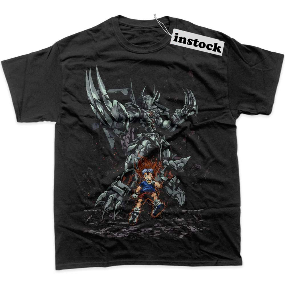 Taichi Kamiya vs WarGreymon Shirt, Digimon Adventure Shirt, Anime Shirt, Graphic T-Shirt