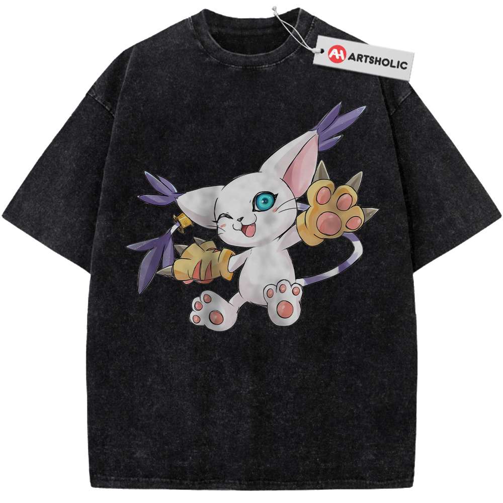 Alternative view of Tailmon Shirt, Digimon Adventure Shirt, Anime Shirt, Vintage T-Shirt