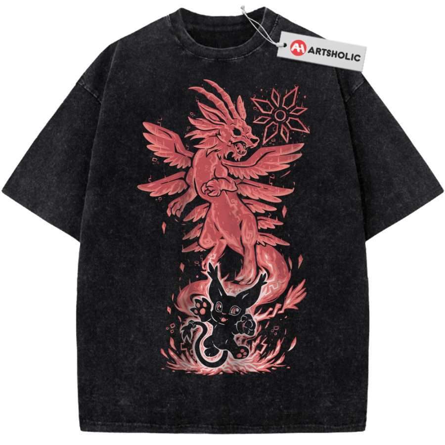 Alternative view of Tailmon Shirt, Digimon Adventure Shirt, Anime Shirt, Vintage T-Shirt