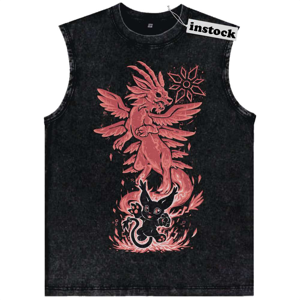 Tailmon Tank Top, Digimon Adventure Tank Top, Anime Tank Top, Vintage Tank Top