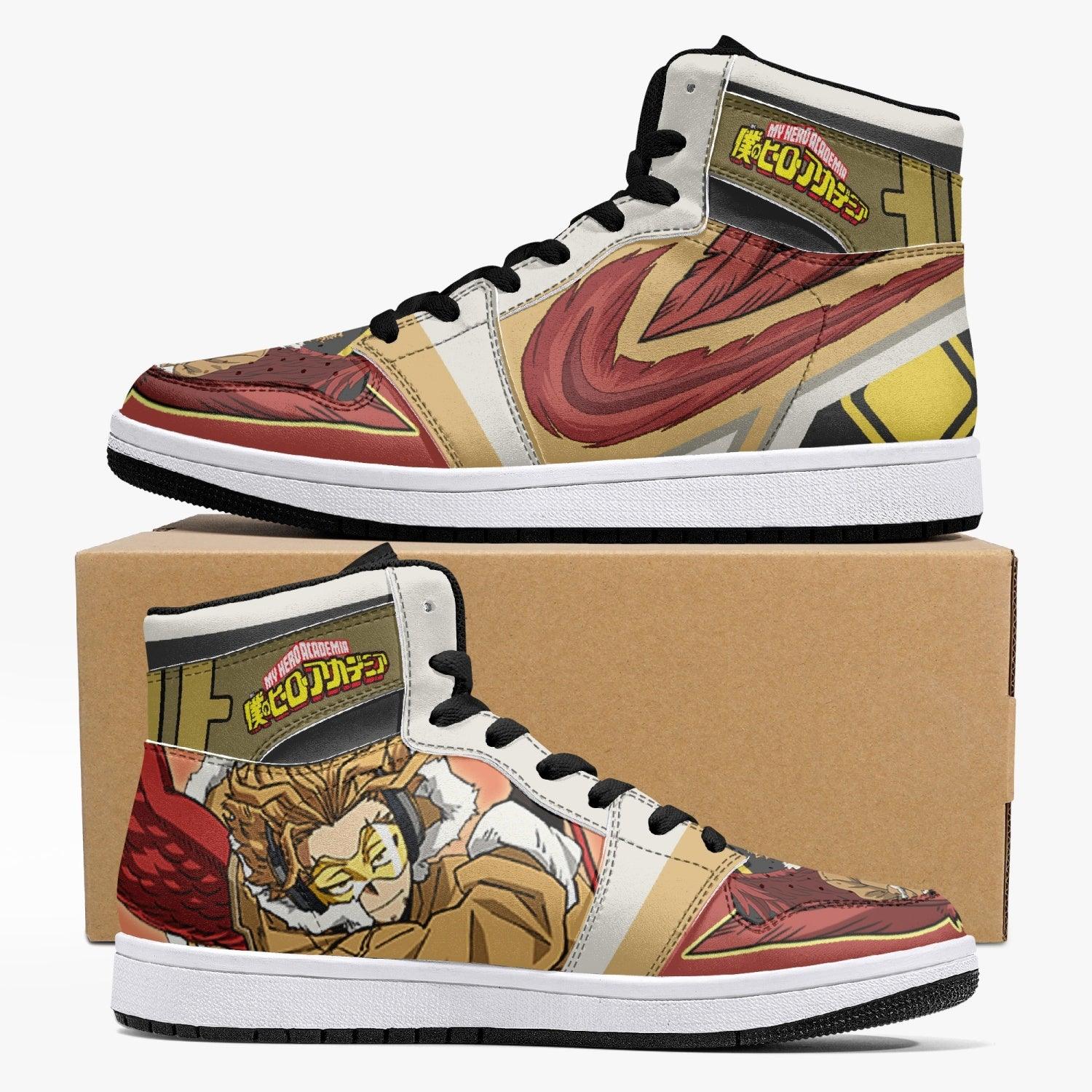 Takami Keigo Hawks My Hero Academia Custom Sneaker Mid 1 Basketball Shoes - Otaku Hall