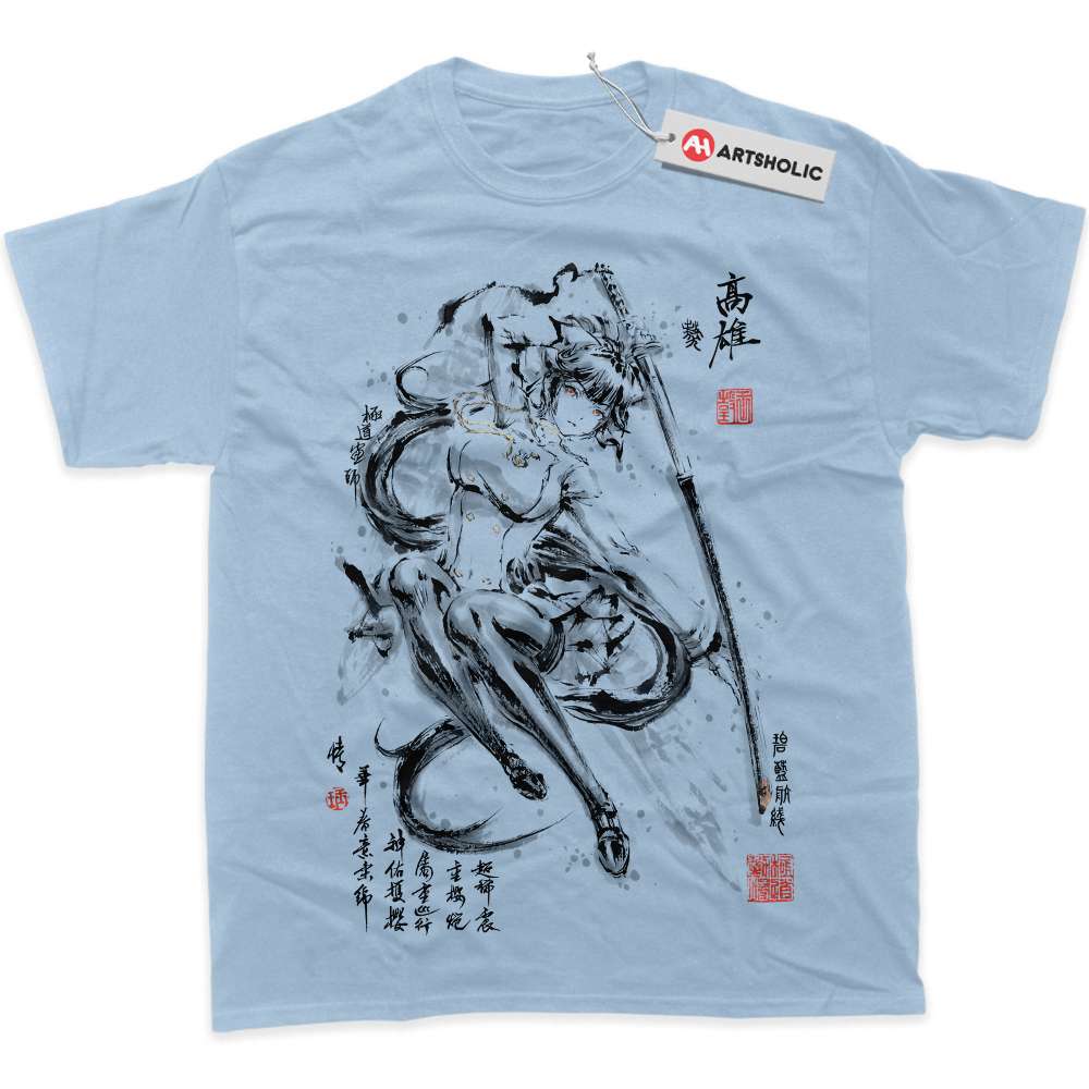 Alternative view of Takao Shirt, Azur Lane Shirt, Game Shirt, Graphic Tee