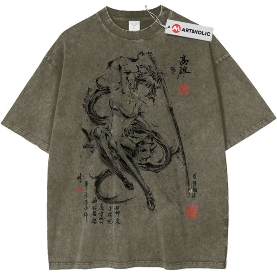 Alternative view of Takao Shirt, Azur Lane Shirt, Game Shirt, Vintage Tee