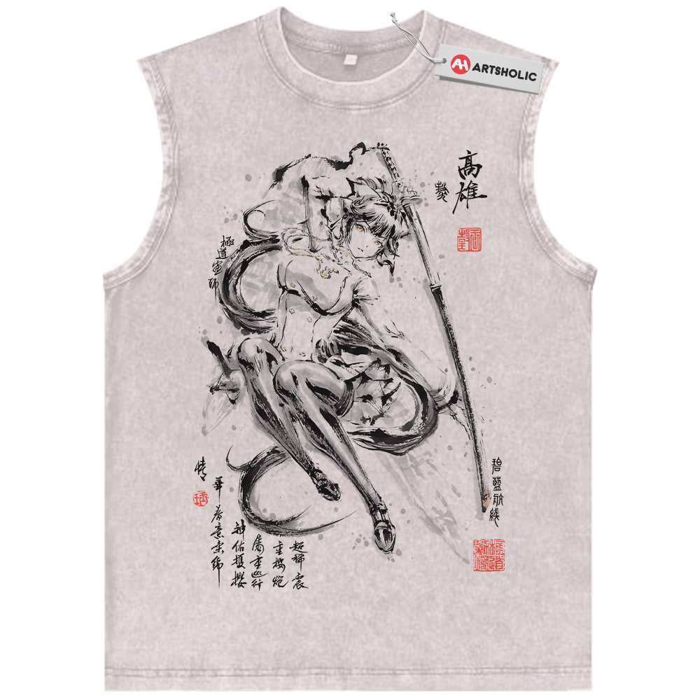 Takao Tank Top, Azur Lane Tank Top, Game Tank Top, Vintage Tank Top