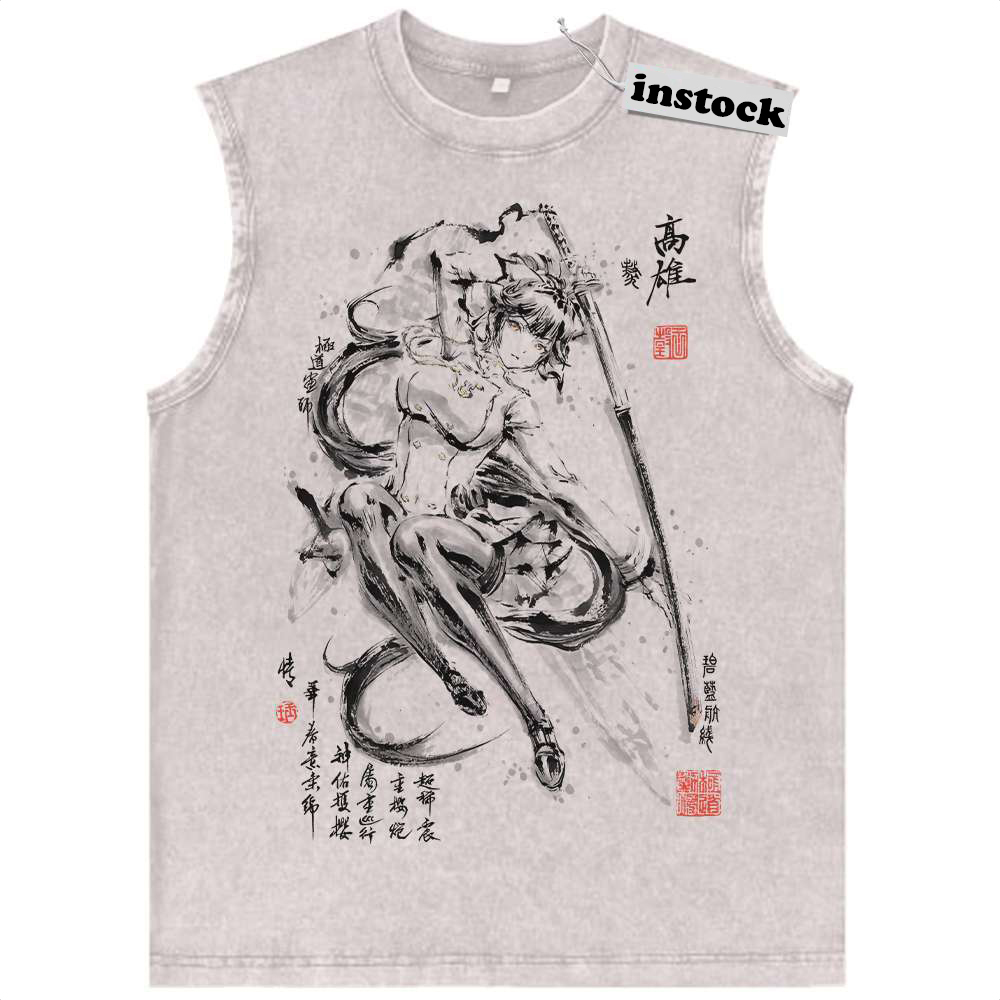 Takao Tank Top, Azur Lane Tank Top, Game Tank Top, Vintage Tank Top