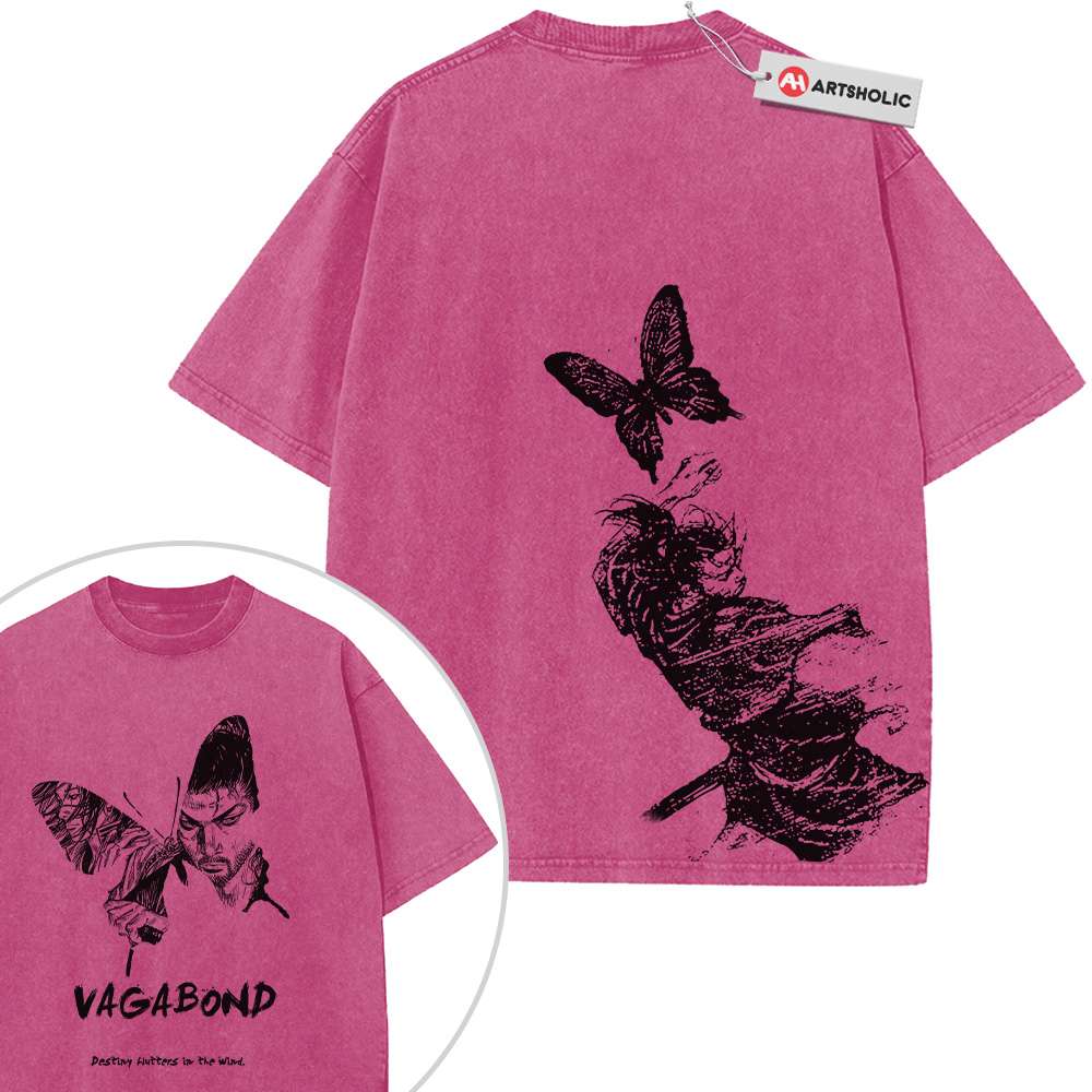 Takezo Shirt, Musashi Miyamoto Shirt, Vagabond Shirt, Anime Shirt, Vintage T-Shirt 2-Sided