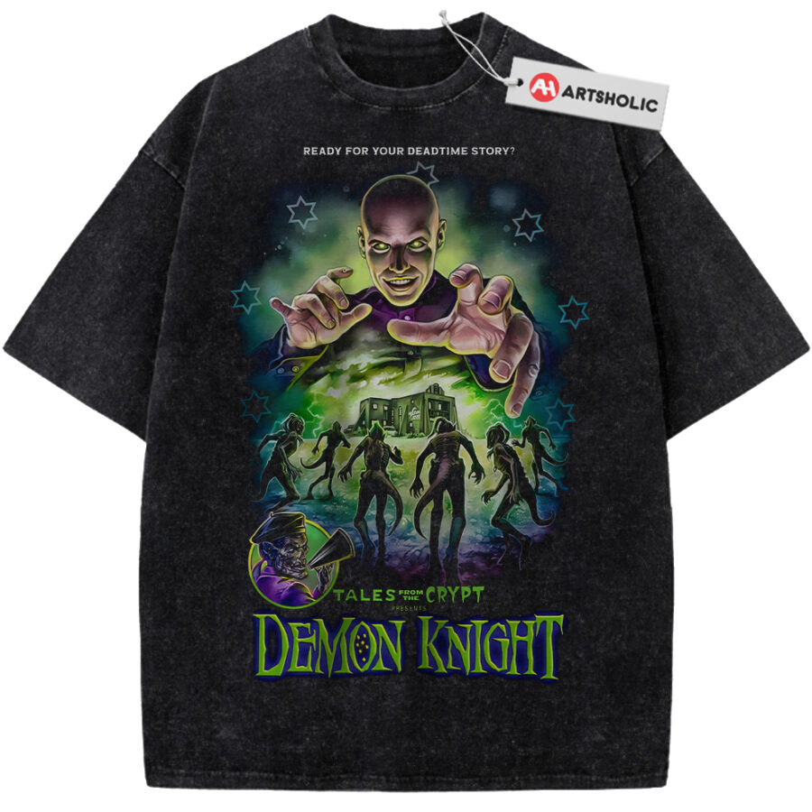 Alternative view of Tales from the Crypt: Demon Knight Shirt, Halloween Shirt, Horror Shirt, Vintage T-Shirt