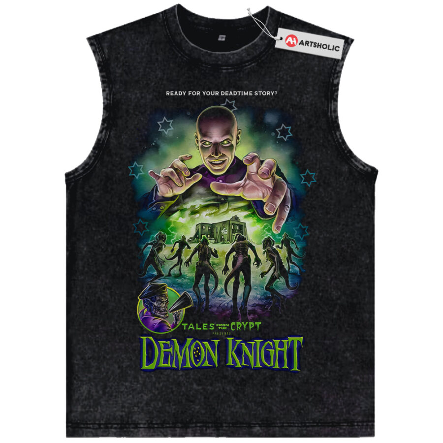 Alternative view of Tales from the Crypt: Demon Knight Tank Top, Halloween Tank Top, Horror Tank Top, Vintage Tank Top